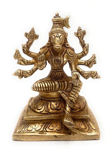 Buy Bhunes Brass Varahi Devi Idols Varaha Matrikas Barahi Sculpture ...