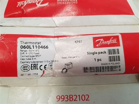 Danfoss Kp61 Thermostat Switch 060L110466 Range -30 To +15°C – Aeliya ...