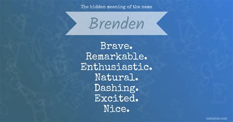 The Name Brendan