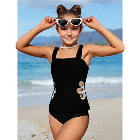 TYGHBN Girls Swimsuit Adjustable Straps Out Bathing Suit Girls ...