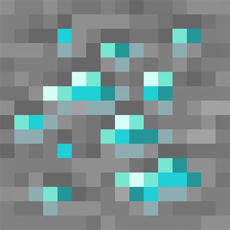 Minecraft Diamond Ore Block Texture Pixel Art nel 2025