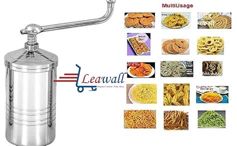Buy XMART INDIA Stainless Steel Sev Sancha Machine/Muruku Maker with 6 ...