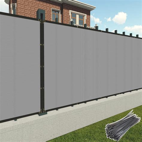 Snapklik.com : Patio 6 X 16 Fence Privacy Screen Gray Heavy Duty ...