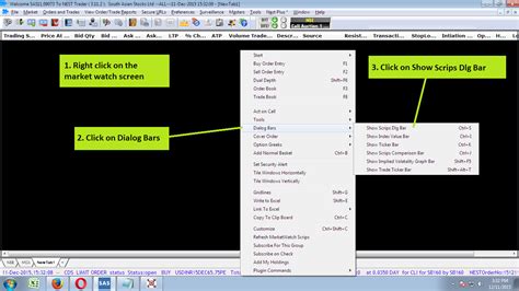 How to add scrip in market watch?