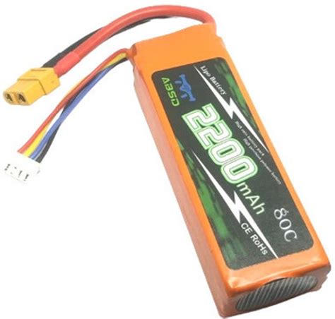 MatLogix ABSD 11.1V 2200MAH 3s 80c Rechargable Lipo Battery ...