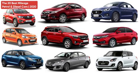 The 20 Best Mileage Cars (Fuel Efficient Cars) of 2020 | Petrol and Diesel