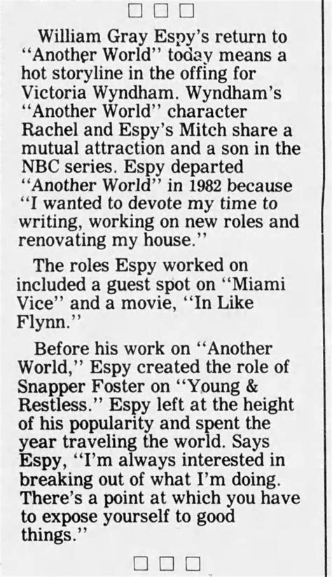 Tomfoolery: William Gray Espy