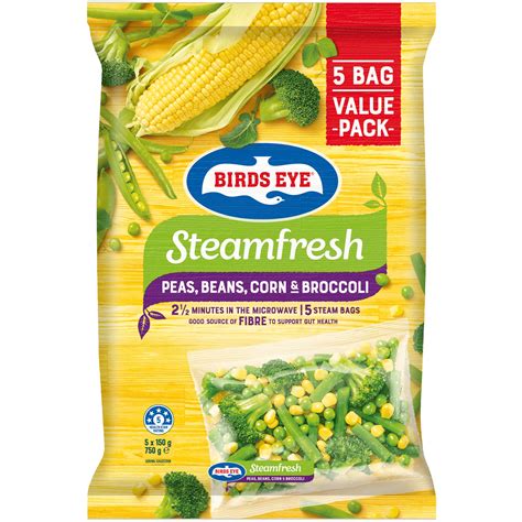 Birds Eye Steamfresh Peas, Beans, Corn and Broccoli 5 Pack | Birdseye