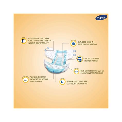 Romsons Dignity Adult Diaper Overnight XL (10Pcs) 48″-57″