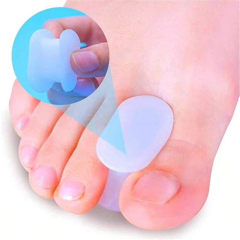 Povihome 10 Pack Toe Spacers Separators Gel Orthotics 1 2'' Thick For ...