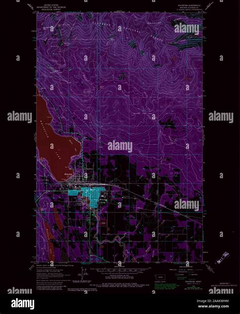 Whitefish montana map hi-res stock photography and images - Alamy