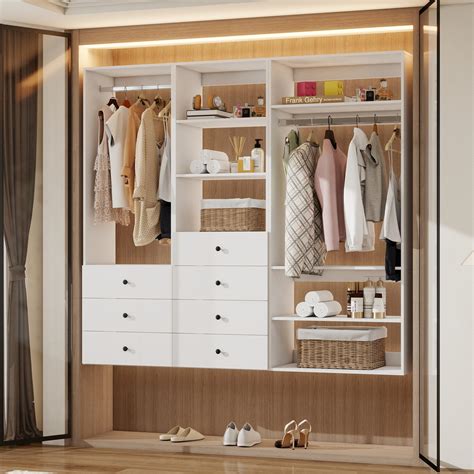 Ivy Bronx Modular Closet Systems with Drawers, Built in Closet ...