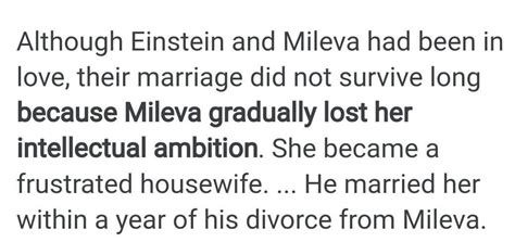 3. Why did Einstein's marriage with Mileva not survive long? - Brainly.in