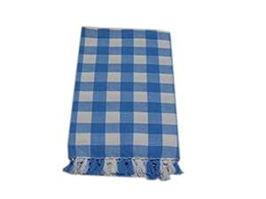 Tidy Collection Blue & White Colour 100% Pure Cotton Bath Towel ...