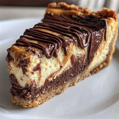 1 Perfect Chocolate Peanut Butter Cheesecake That Melts Hearts ...