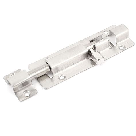SJT® 4 Inch Long Stainless Steel Door Gates Latch Slide Lock Barrel ...
