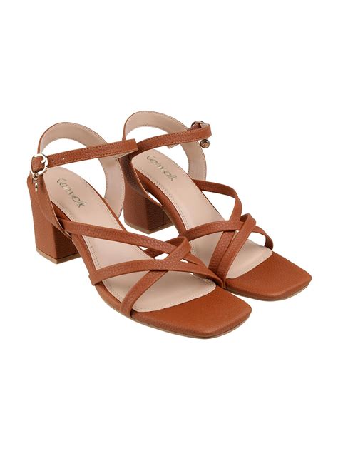 Buy Catwalk Women Tan Sandal Heels Online