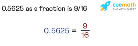 What is .5625 as a fraction? [SOLVED]