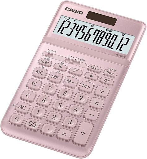 Casio JW-200SC-PK Premium & Stylish Calculator (Pink) : Amazon.in ...