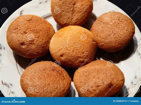 Traditional Chinese Pastries - - - Custard Honey Cake Stock Image ...