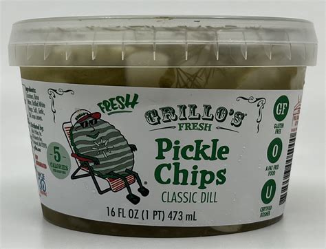 Grillo’s Fresh Pickle Chips Classic Dill - Packaged Food Reviews