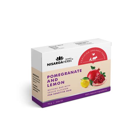 Pomegranate Lemon Herbal Soap | Clarifies & nourishes sensitive skin ...