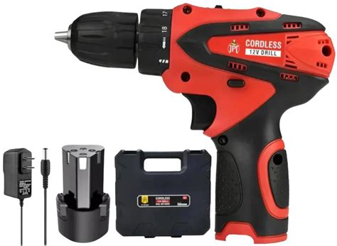 JPT 12V Powerful Cordless Drill Machine | 1350 RPM | 18 Torque | 10MM ...