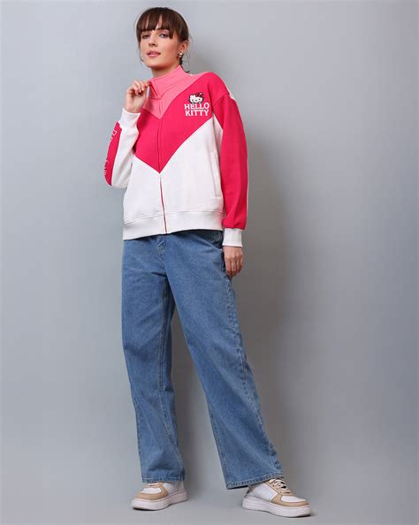 Hello Kitty Printed Relaxed Fit Sweatshirt For Women – Free Authority