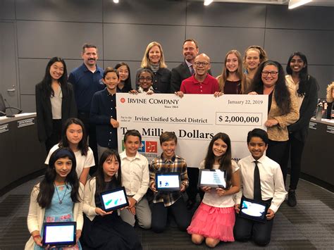 Irvine Company Issued 13th Installment of Its $45M commitment to IUSD ...