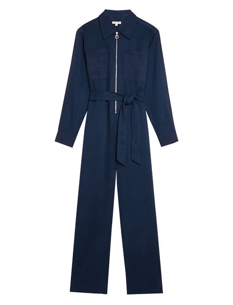 Buy Lyocell Belted Wide Leg Jumpsuit at Marks & Spencer