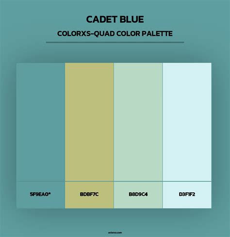 Cadet Blue color palettes - colorxs.com