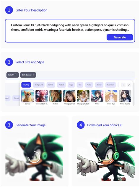 Sonic OC Maker: Create Your Sonic Character Online | Pokecut