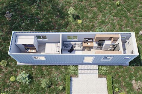 40FT x 8FT x 9.5FT - Affordable Container Homes