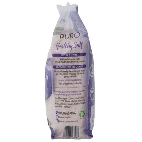 Buy PURO HEALTHY SALT 1 KG Online & Get Upto 60% OFF at PharmEasy