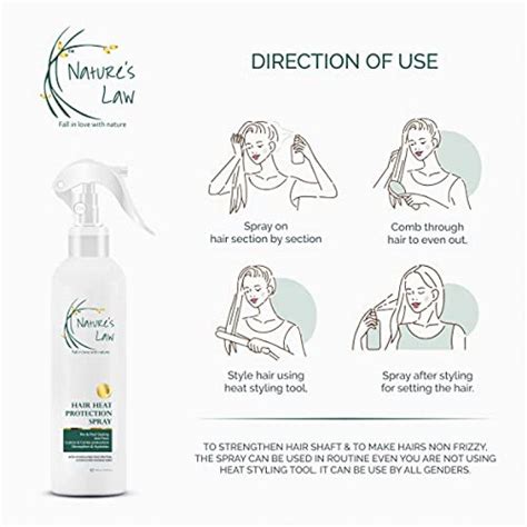 Nature’s Law Heat Protection Hair Spray | Anti-Damage