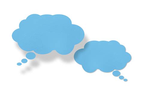 Blue Thought Bubble Png