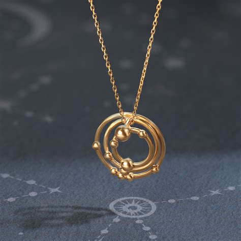 Orbiting Elegance 14KT Pendant
