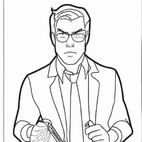 7 Desenhos de Dexter Morgan para Imprimir e Colorir