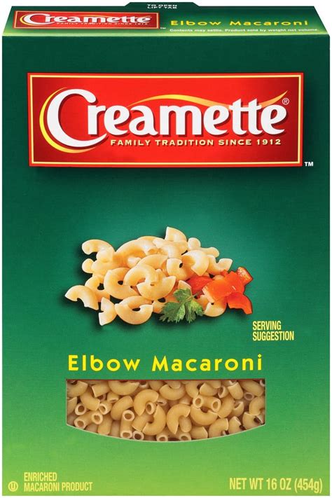 Creamette Small Elbow Macaroni Pasta, Quick-Cooking 16-Ounce Box ...