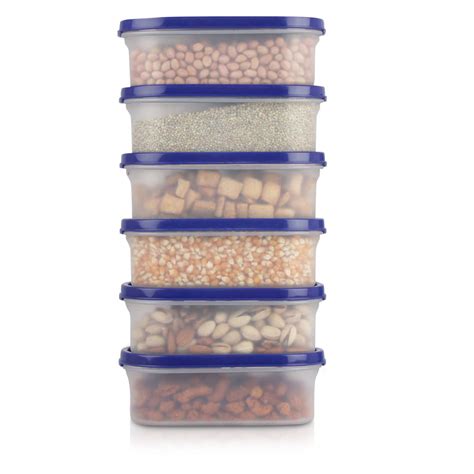 Buy Cutting EDGE 525ml Modular Plastic Container Set of 6, BPA-Free ...