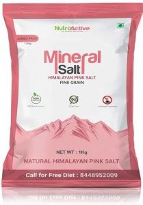 NUTROACTIVE MineralSalt Himalayan Pink Rock Salt Fine Grain 1Kg ...