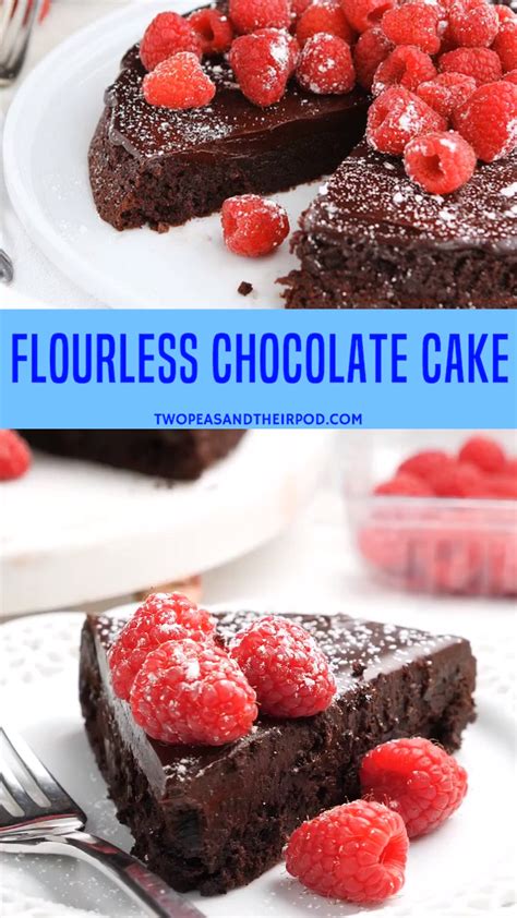 flourless chocolate cake with ganache