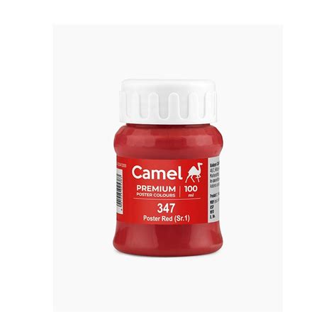 Camel Premium Poster Colours 100 ML - Poster Red