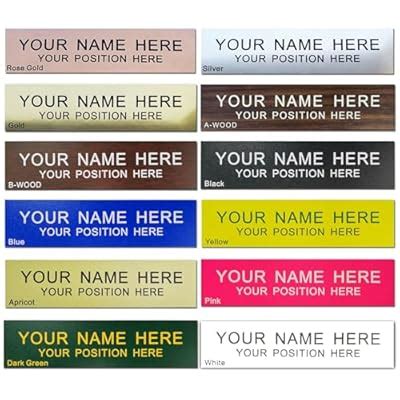 Icomecn Personalized Office Name Plate 2x 8 Customize Wall India | Ubuy
