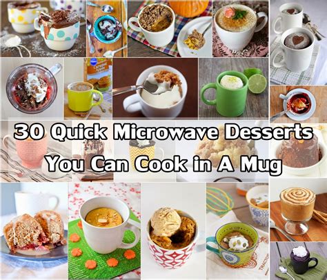 Ideas & Products: 30 Quick Microwave Desserts You Can Cook in A Mug