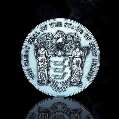 New Jersey State Seal 3D model 3D printable | CGTrader