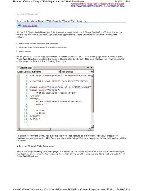 Image result for Making Web Page in Visual Basic