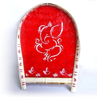 Rupsaghor Bamboo Painted Kulo for Ritual Lord Ganesha Festival Puja ...