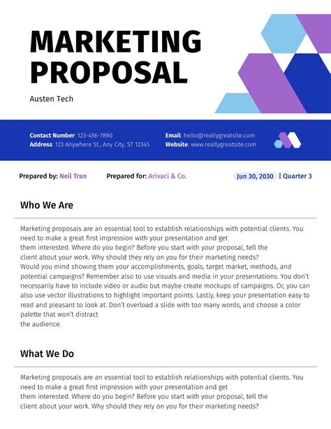 Marketing Proposal Template