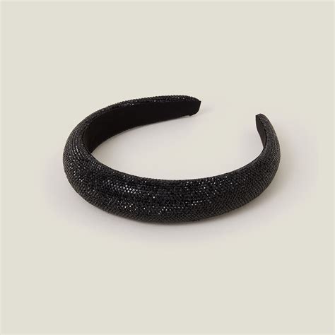 Black Sparkle Hairband - Accessorize India
